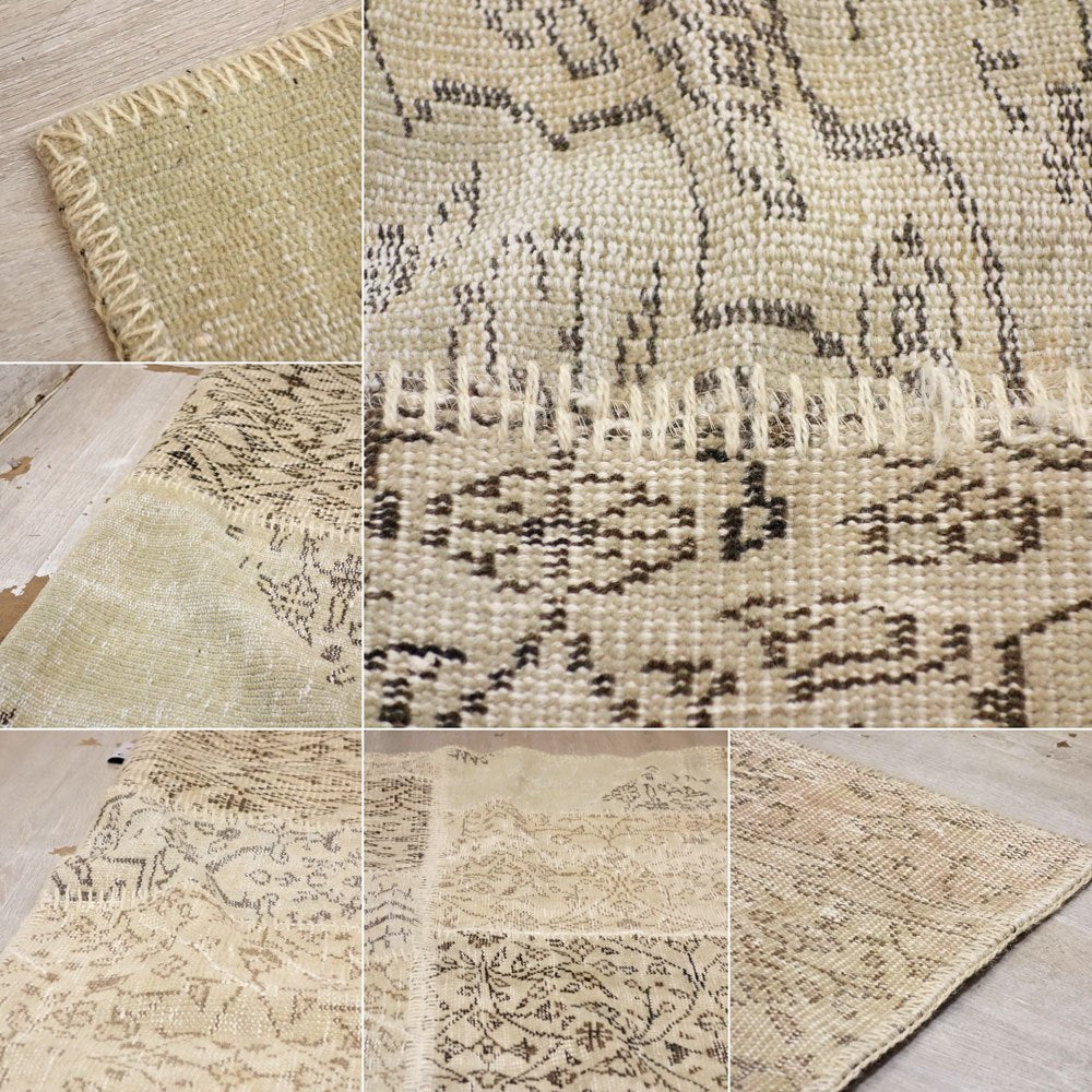 トルコ イスタンブール パッチワークラグ オーバーダイ 240×170cm ラグ 敷物 Sukhi取扱 ●