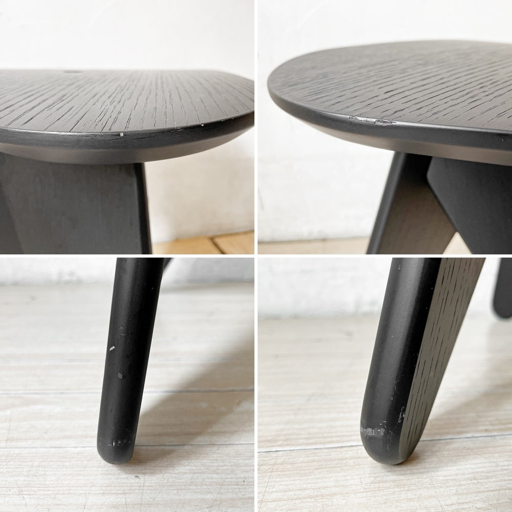 ボーコンセプト BoConcept トライアングル型 サイドテーブル スツール ブラック 木製 ヘンリック・ペダーセン Henrik Pedersen 365° north 北欧 デンマーク ★