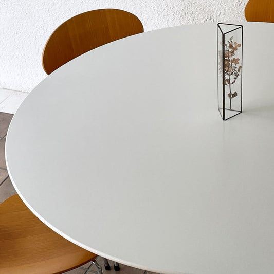 ノル ノール Knoll ビンテージ チューリップ ダイニングテーブル Φ120cm ホワイトラミネート エーロ・サーリネン ミッドセンチュリー 現行定価602,800円 ◇