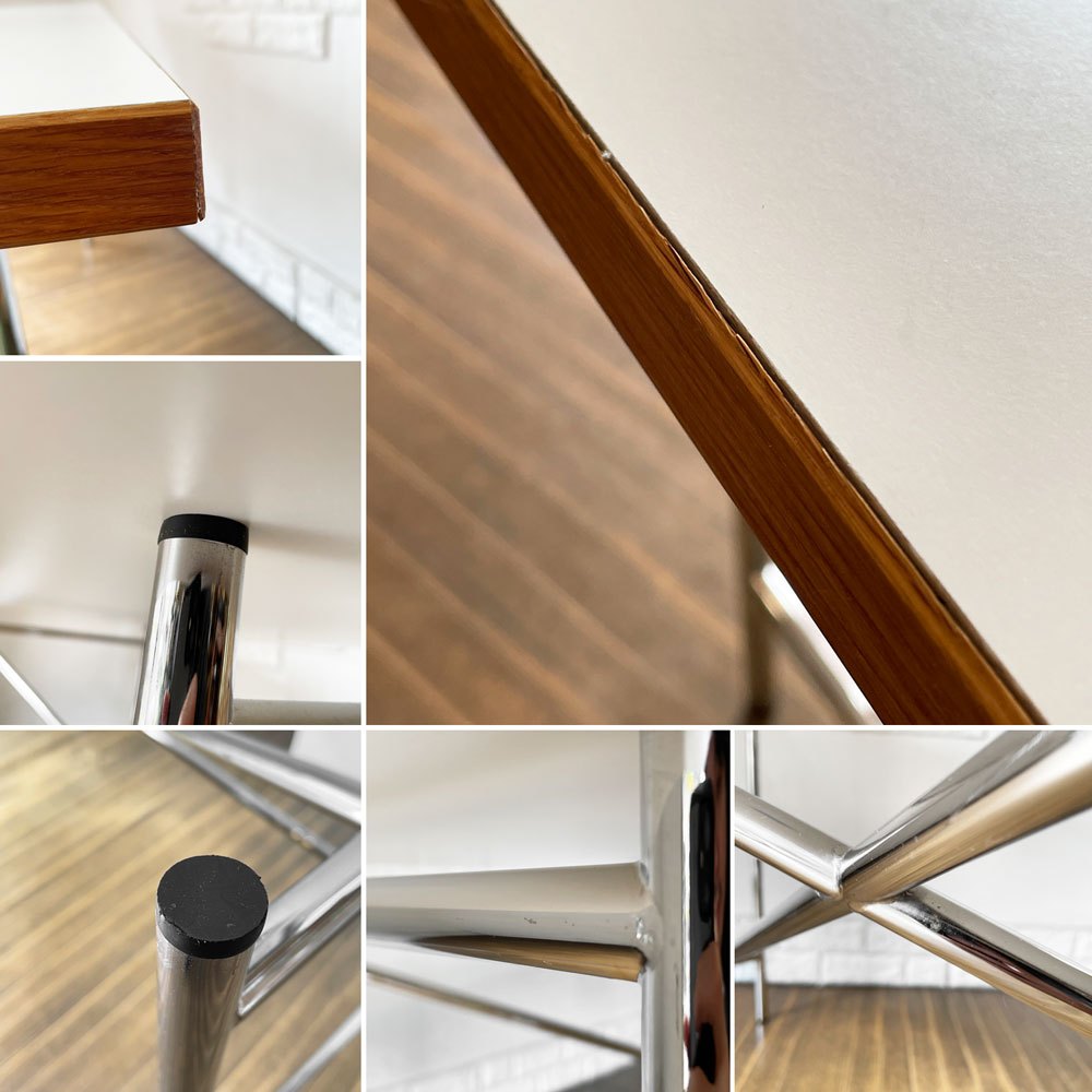 リチャードランパート RICHARD LAMPERT アイアーマン テーブル デスク クロームフレーム W140cm エゴン・アイアーマン ドイツ 定価:¥258,500- ◎