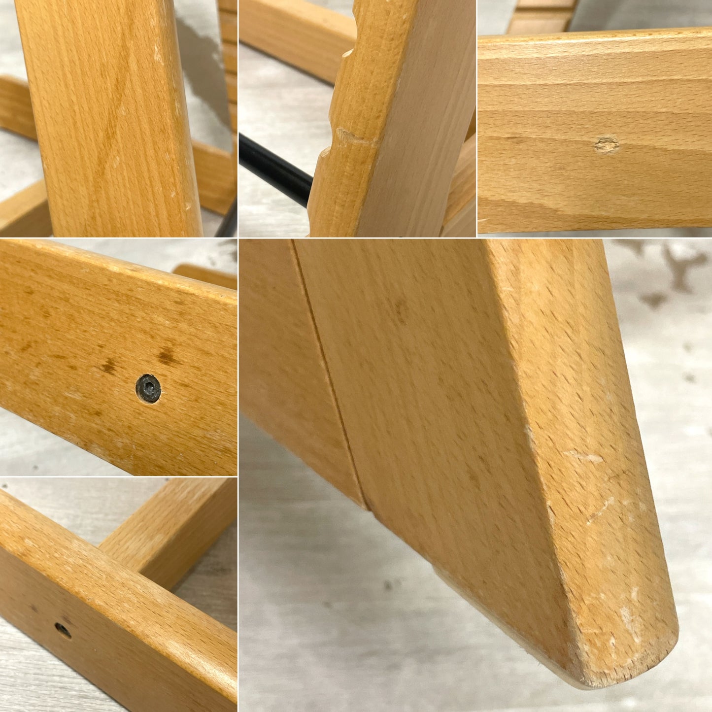 ストッケ STOKKE トリップトラップ TRIPP TRAPP ベビーチェア キッズチェア S/N4~ プラスチック背もたれ、ガード付 ノルウェー 北欧家具 ●