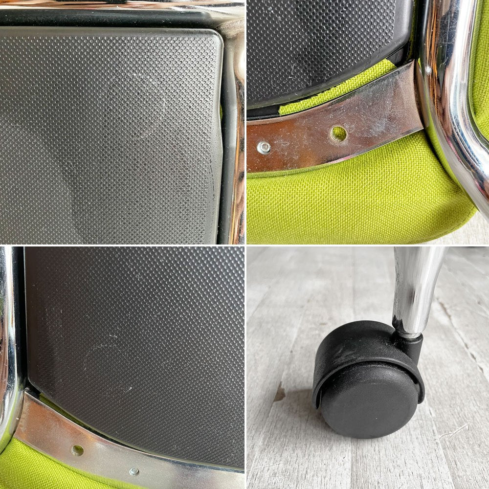 ヴィトラ vitra ビザロール Visaroll デスクチェア スタッキングチェア キャスター ファブリック アントニオ・チッテリオ 2脚SET ♪