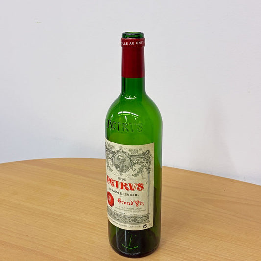 シャトー・ペトリュス Chateau Petrus 1999年 ワインボトル 空き瓶 フランス 店舗什器 ◎