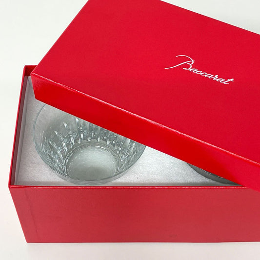 バカラ Baccarat ティアラ TIARA 2021年 イヤータンブラー ロックグラス ペア 2脚セット クリスタル 箱付 未使用品 ◎