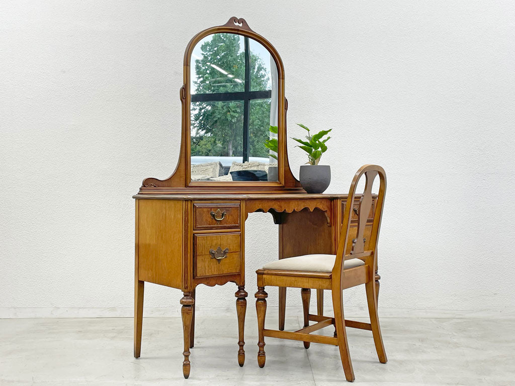 バーキー&ゲイファニチャー Berkey&Gay Furniture Co. ドレッシングテーブル Dressing Table with Mirror USアンティーク 高級家具ブランド 〓