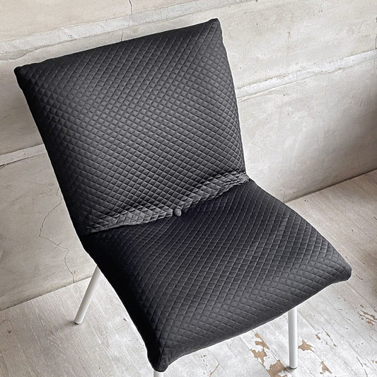 リーンロゼ ligneroset ロゼカラン ROSET Calin steel leg ダイニングチェア ブラック×ホワイト キルティング スチールレッグ パスカル ムールグ フランス C ♪