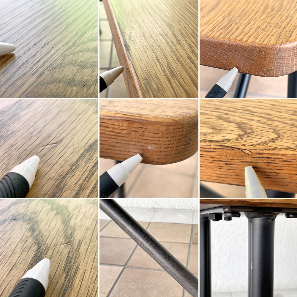 アクメファニチャー ACME Furniture ブライトン BRIGHTON ベンチ オーク無垢材 W140cm ディスプレイスタンド インダストリアルデザイン ◇