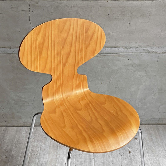 フリッツハンセン Fritz Hansen 3101 アントチェア 4本脚 ナチュラルビーチ材 ラッカー仕上げ アルネ・ヤコブセン 北欧家具 C ♪