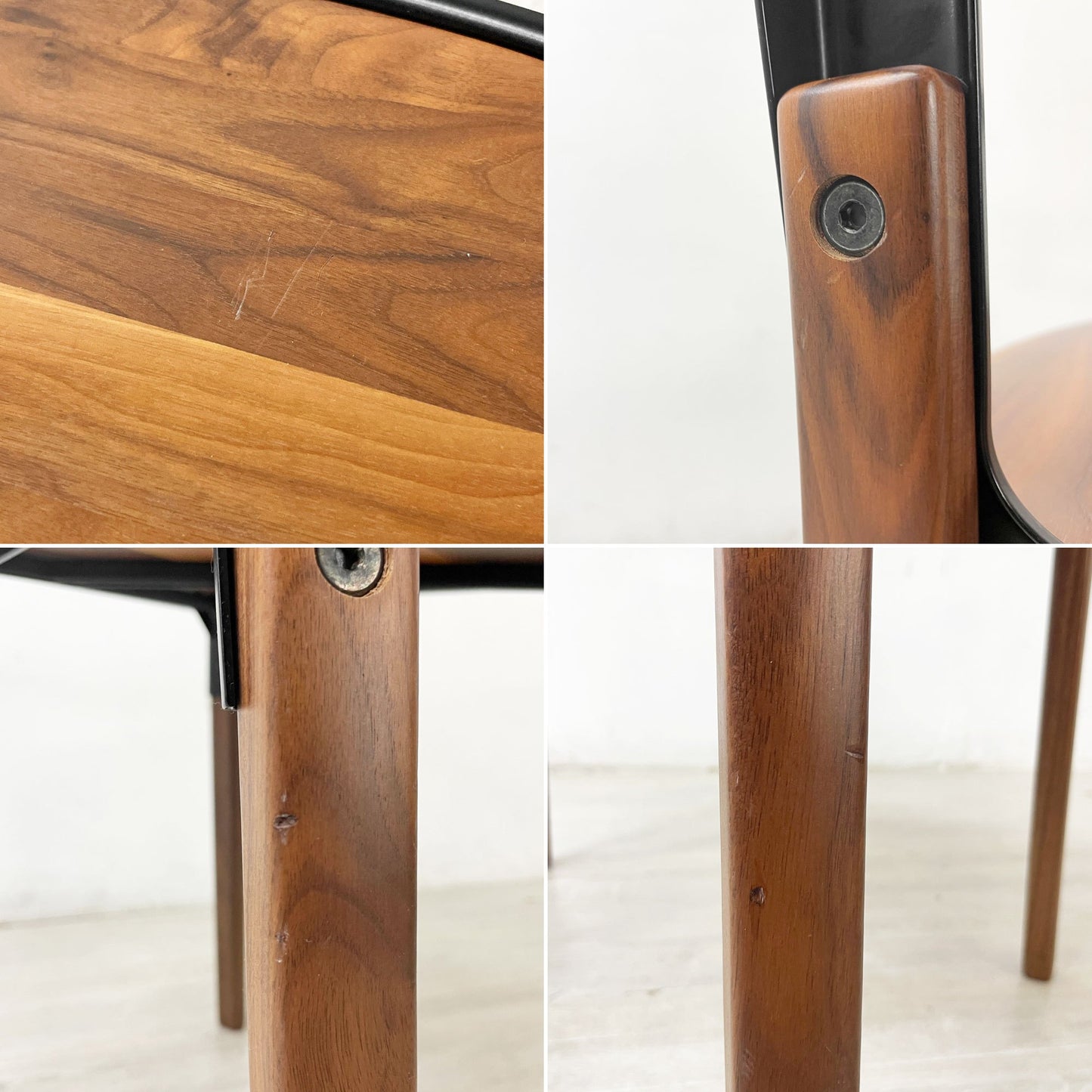 マジス Magis スティールウッドチェア Steelwood Chair ブラック × ウォールナット ロナン&エルワン・ブルレック B ●