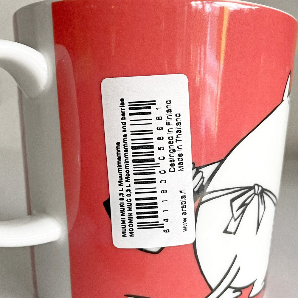 アラビア ARABIA ムーミンマグ MOOMIN ムーミンママ レッド 1999-2013年 廃番 フィンランド 北欧食器 ■