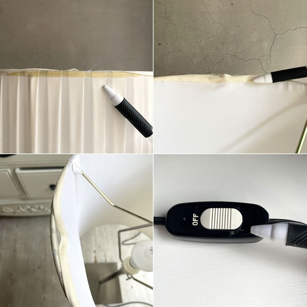 ワイスワイス WISE WISE プリーツ PLEATS KW-701 テーブルランプ Φ30cm デスクライト 卓上照明 高さ調整可能 未使用品 定価¥47,250- ♪