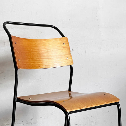 クラッシュゲート CRASH GATE ノットアンティークス Knot antiques ブルーノチェア RP6 BLUNO CHAIR スタッキングチェア プライウッド スチールレッグ ブラック 関家具 A ■