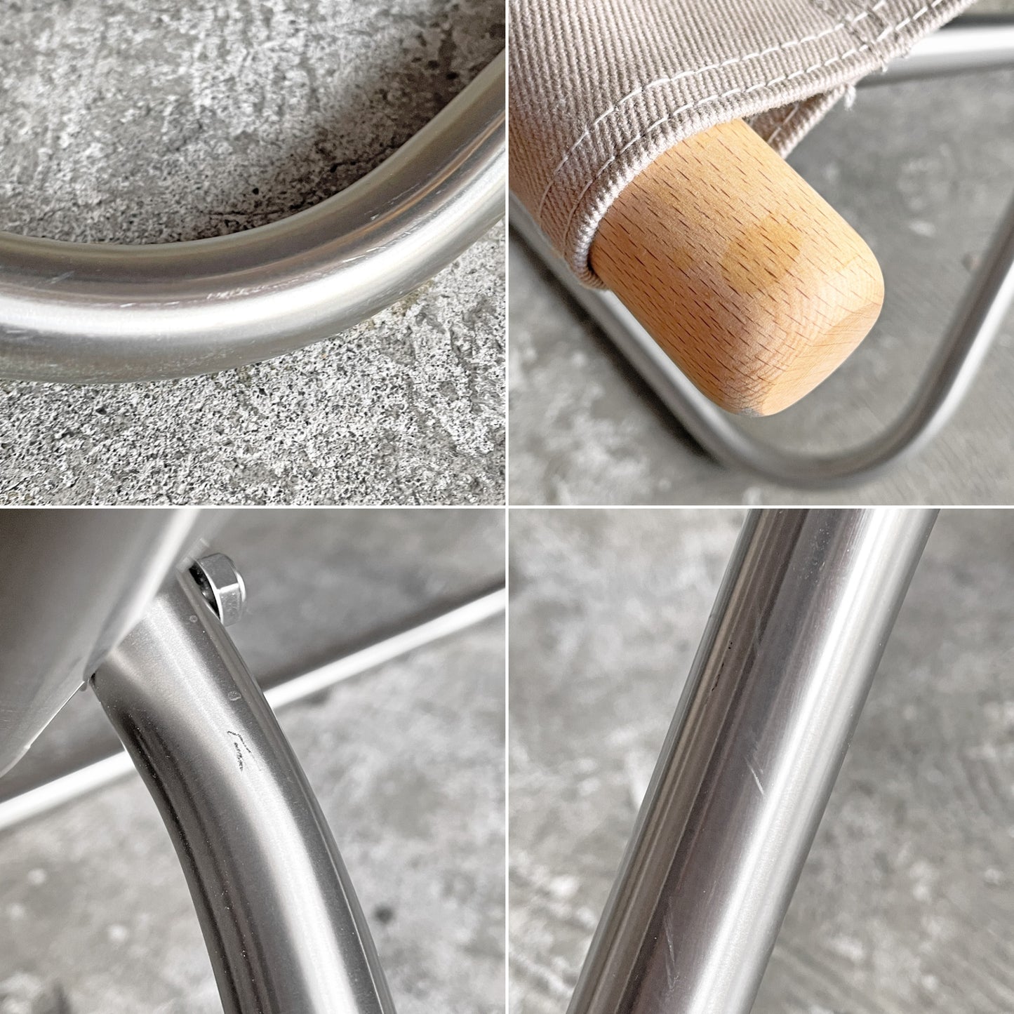 ニーチェア エックス NY chair X フォールディングチェア+オットマン オイルフィニッシュ ぺブルグレー 折り畳み MoMA 新居猛 ■