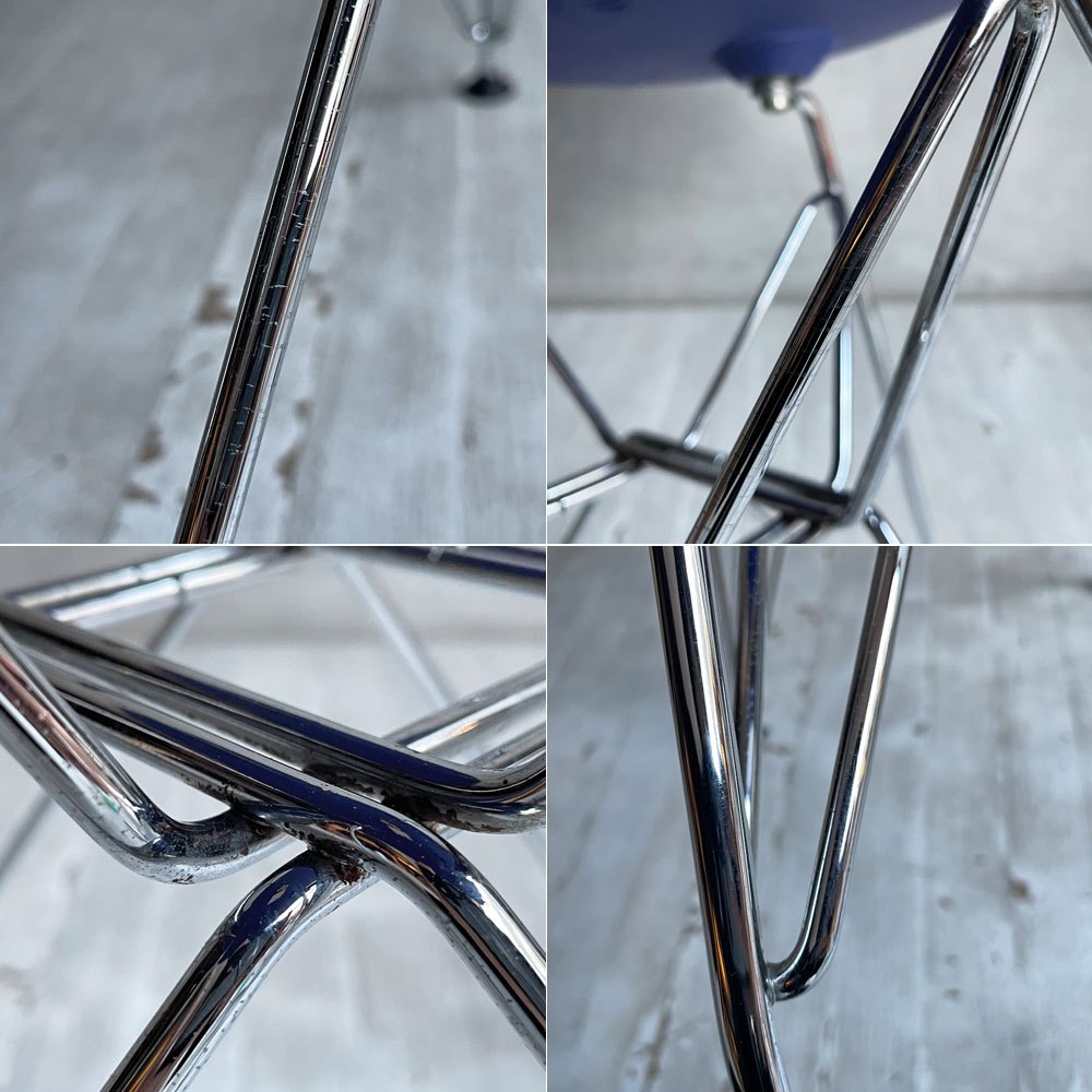 ヴィトラ vitra サイドシェルチェア エッフェルベース ブルー ポリプロピレン イームズ ミッドセンチュリー ♪