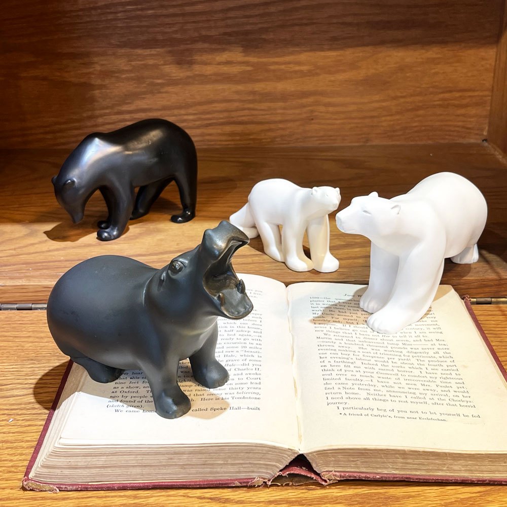 フランソワポンポン François Pompon フィギュア シロクマ Ours blanc フランス オブジェ 彫刻 セラミック ●