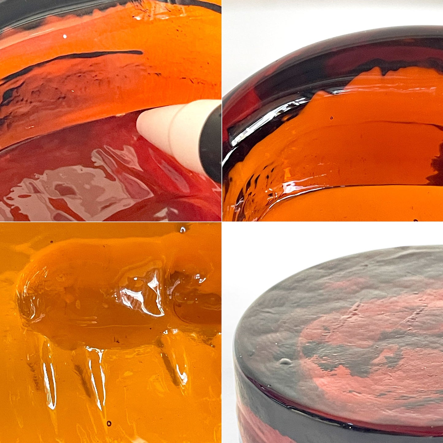 ボダ BODA アッシュトレイ 猫 アンバー ガラス Erik Höglund エリック・ホグラン ビンテージ スウェーデン 北欧雑貨 ■