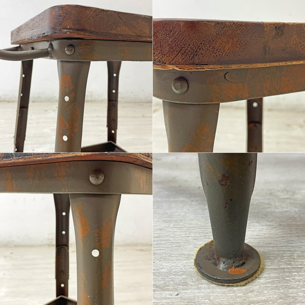 ジャーナルスタンダードファニチャー journal standard Furniture 無垢材×アイアン ダイニングチェア インダストリアルデザイン B●