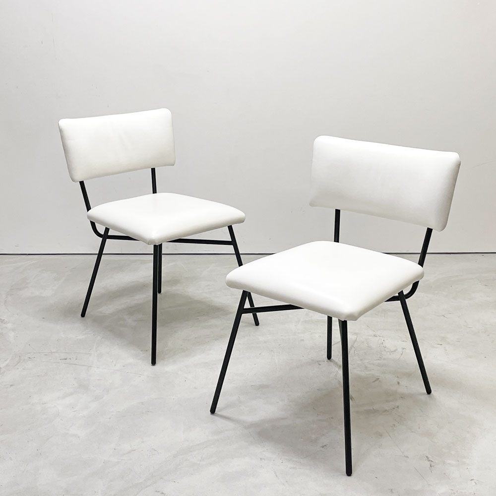 アルフレックス arflex エレットラ ELETTRA ダイニングチェア レザー ホワイト Studio BBPR イタリアモダン シンプルデザイン B ●