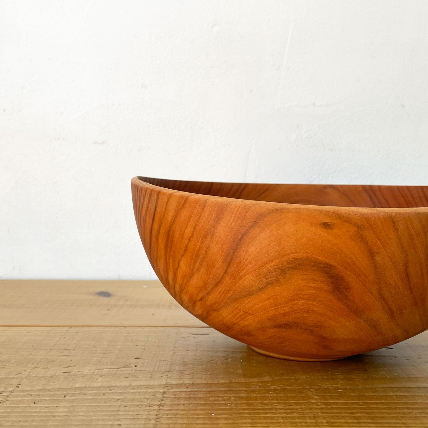 須田二郎 木製の器 ボウル 24cm 無垢材 木工旋盤 ターニングウッド インテリア ボウル ベース オブジェ ★