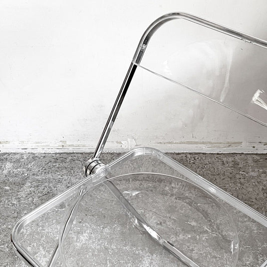 アノニマカステッリ ANONIMA CASTELLI プリアチェア PLIA チェア クリア クロームフレーム ジャンカルロ・ピレッティ Giancarlo Piretti イタリア B ■