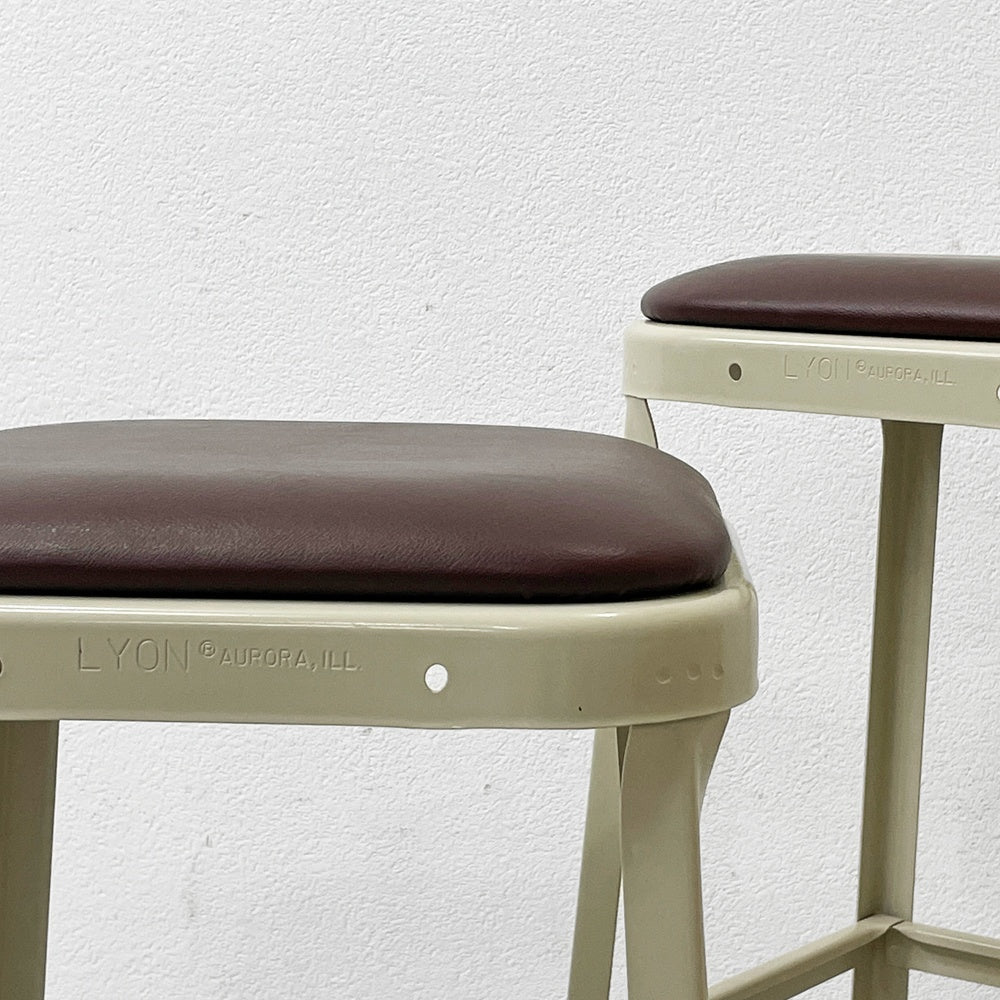 リオン LYON ファクトリースツール FACTORY STOOL ハイスツール カウンターチェア Lサイズ インダストリアル P.F.S取扱 B ●