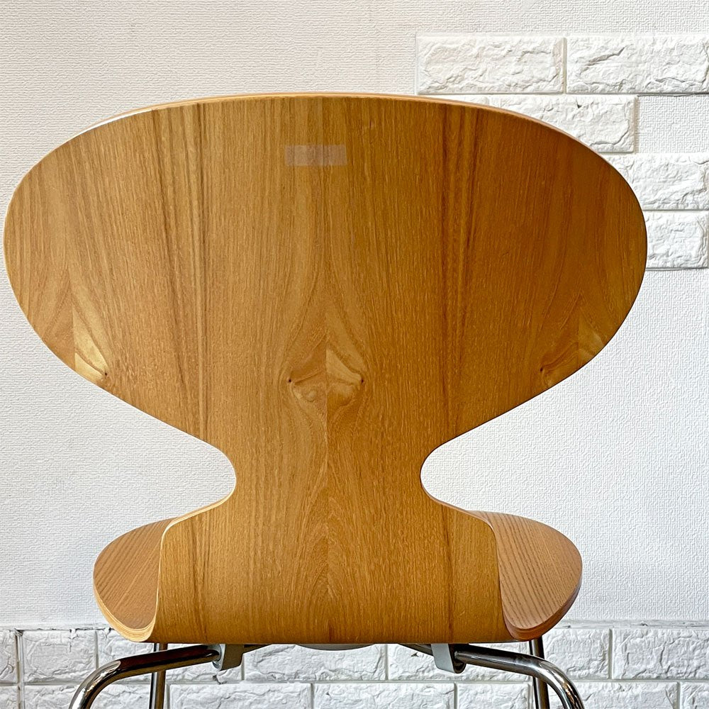 フリッツハンセン Fritz Hansen アントチェア ANT CHAIR アリンコチェア エルム材 4本脚 アルネ・ヤコブセン デンマーク 北欧家具 B ◎