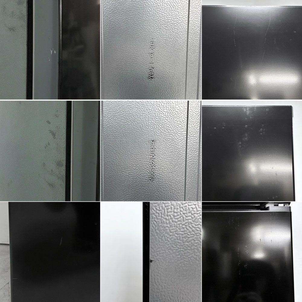 アイリスオーヤマ IRIS OHYAMA 冷蔵庫 IRSN-S24A-B 2ドア スリム型 ブラック 239L 2025年製 説明書付●