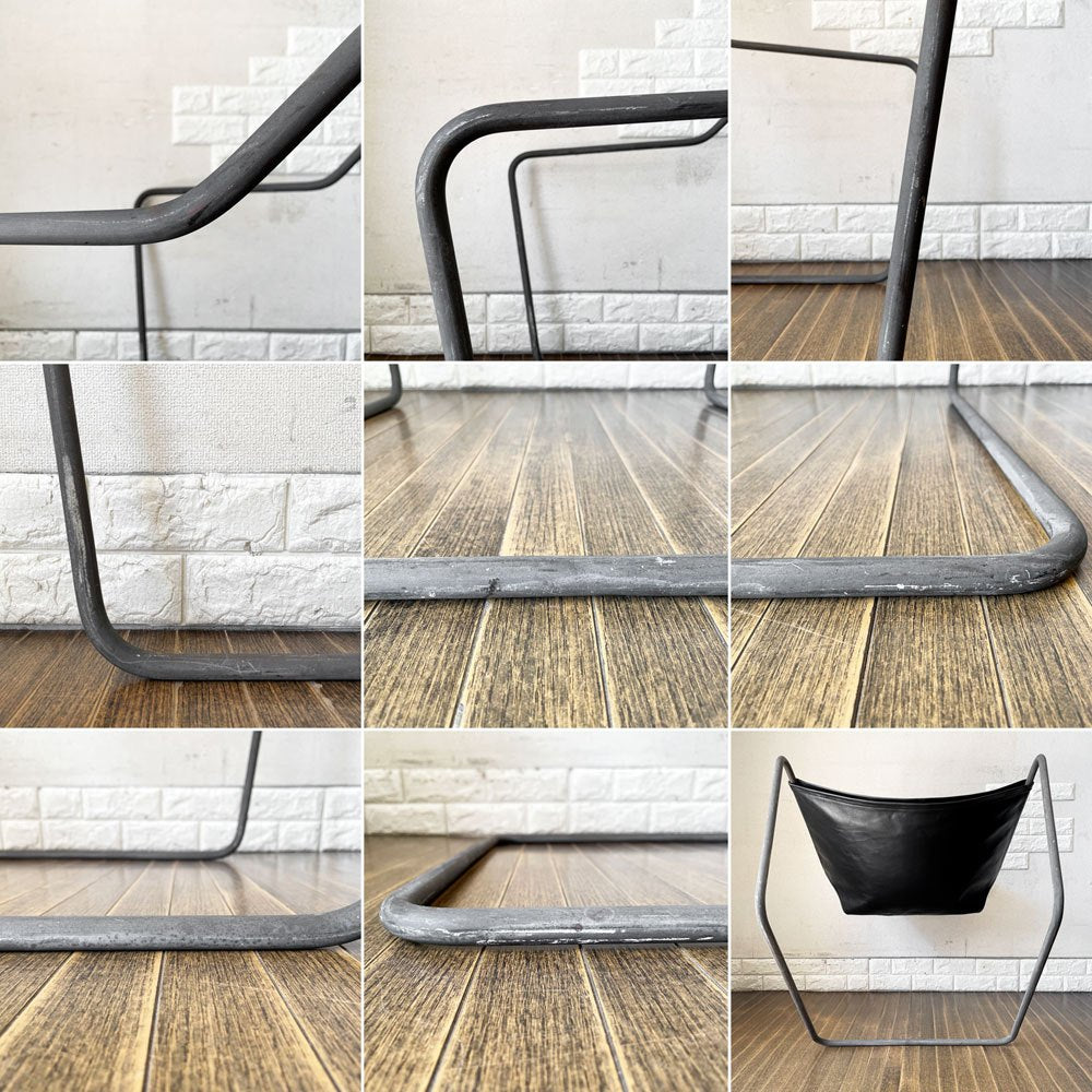 オブジェクト OBJEKTO パウリスターノ PAULISTANO ARM CHAIR アームチェア ブラックレザー パウロ・メンデス・ダ・ロシャ MoMA 定価¥495,000- ◎