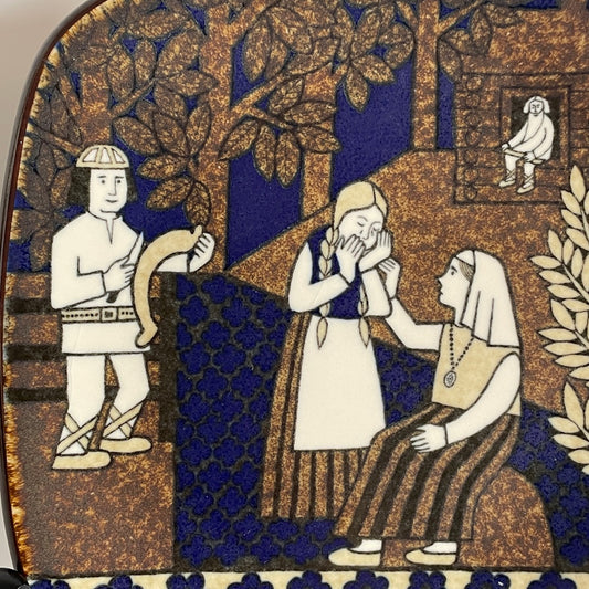 アラビア ARABIA カレワラ Kalevala イヤープレート 飾り皿 1992年 ライヤ・ウオシッキネン Raija Uosikkinen ビンテージ フィンランド 北欧食器 ■