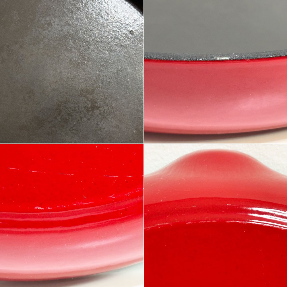 タッパーウェア Tupperware 鋳物 フライパン 両手 26cm レッド 日本未発売 アメリカ ●