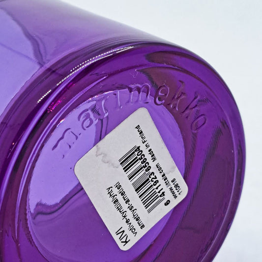 イッタラ iittala マリメッコ marimekko キビ kivi キャンドルホルダー アメジスト 60mm フィンランド 北欧雑貨 廃番カラー ●