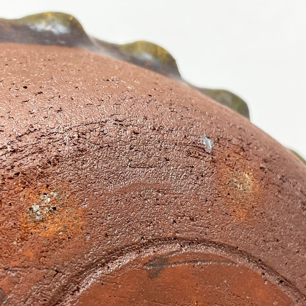 壷田和宏・亜矢 オーブンウエア 鉢 Φ23.5x5.5cm 現代作家 ●