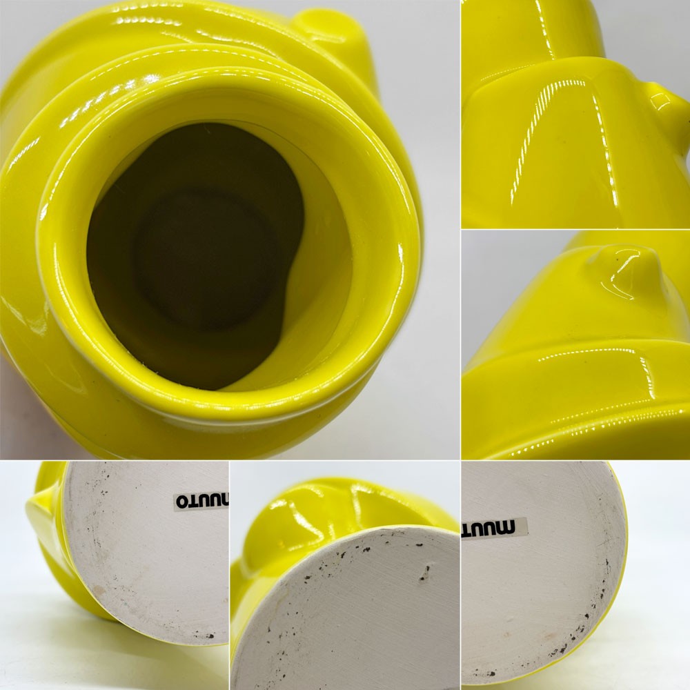 ムート MUUTO フラワーベース CLOSELY SEPARATED 花瓶 オブジェ イエロー H27cm 北欧 デンマーク ●