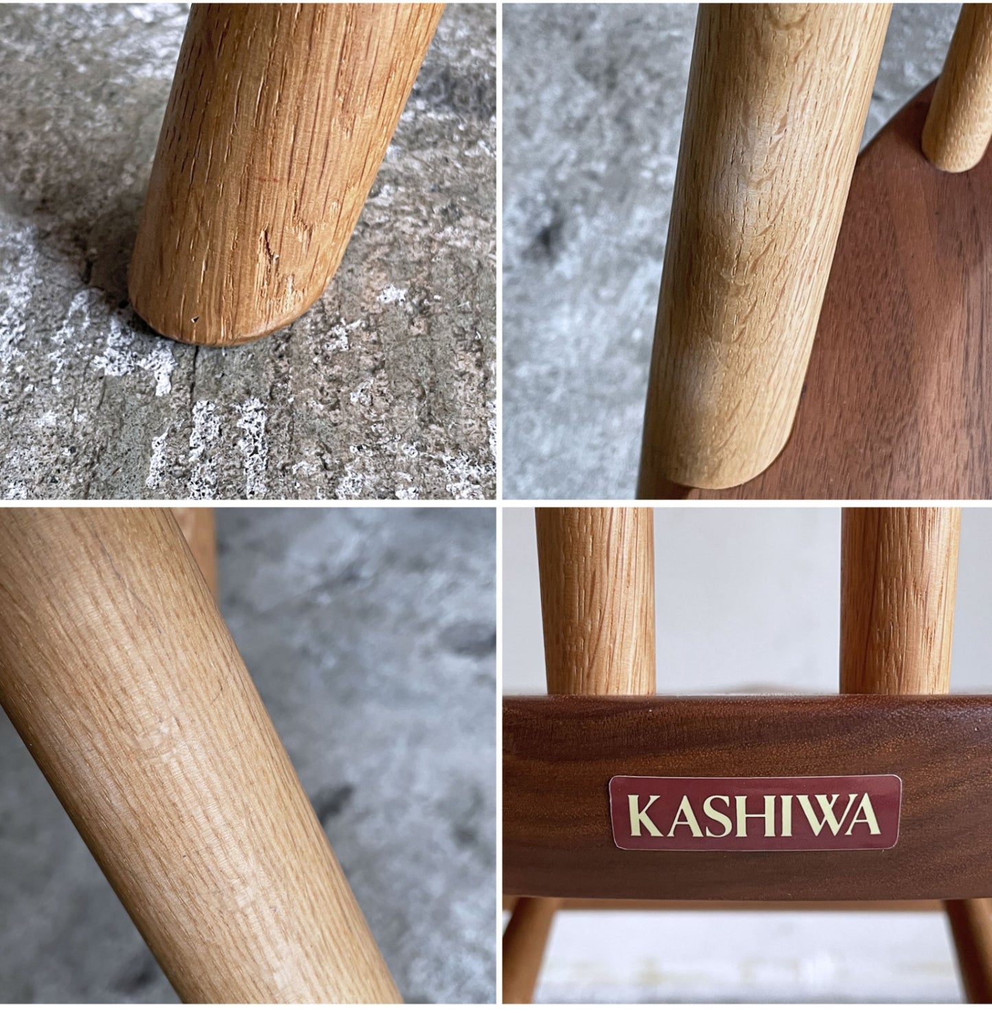 柏木工 KASHIWA シビル CIVIL ダイニングチェア ウォールナット×オーク材 オイル仕上げ 牛丸敏彦 B ■