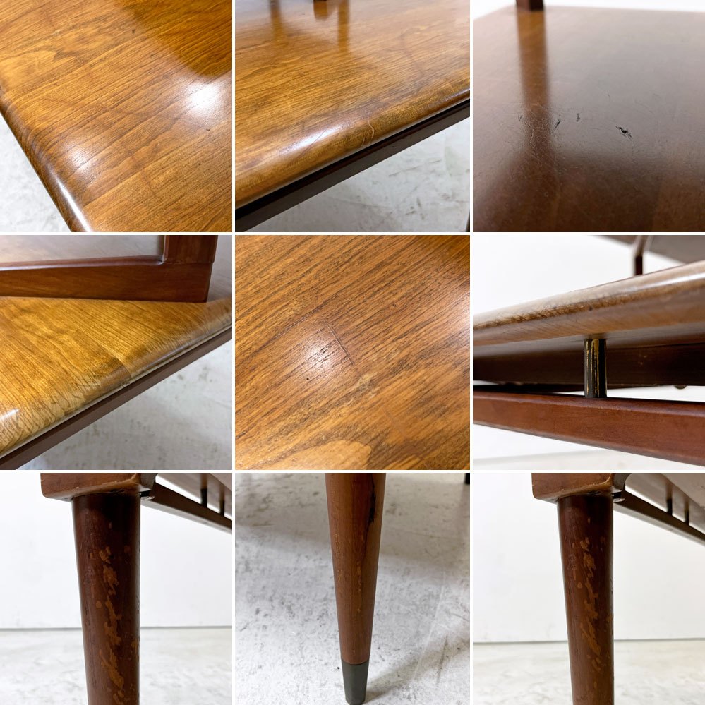 ホワイトファニチャーカンパニー White Furniture Company ステップコーナーテーブル USビンテージ US Vintage 米国家具 ミッドセンチュリー ●