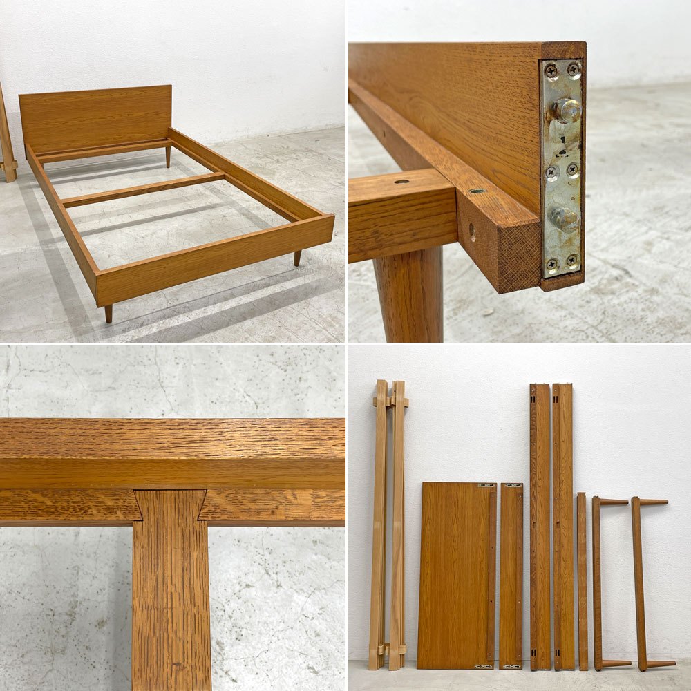 トラックファニチャー TRUCK FURNITURE トーチ ベッド TORCH BED フレームのみ セミダブル ナラ材 シンプルデザイン 〓