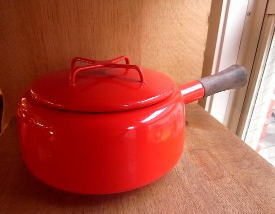 ■ dansk/ダンスク Kobenstyle 蓋付き片手鍋 赤 ビンテージ品