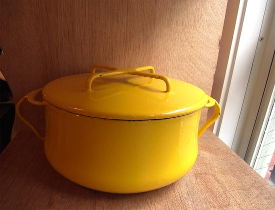 dansk/ダンスク Kobenstyle 両手鍋 黄 ビンテージ品