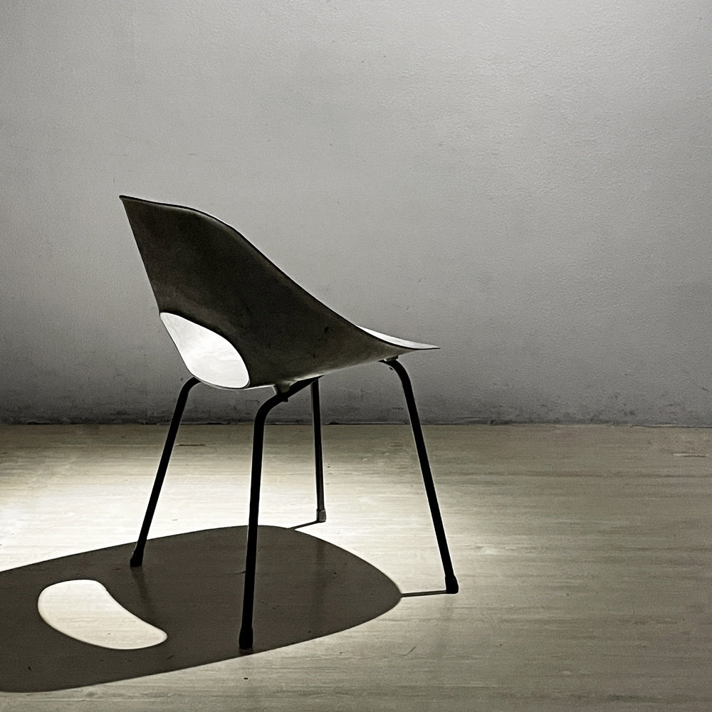 シュタイナー Steiner ビンテージ チューリップチェア Tulip Chair アルミキャスト製 ピエール・ガーリッシュ Pierre Guariche 希少 ●