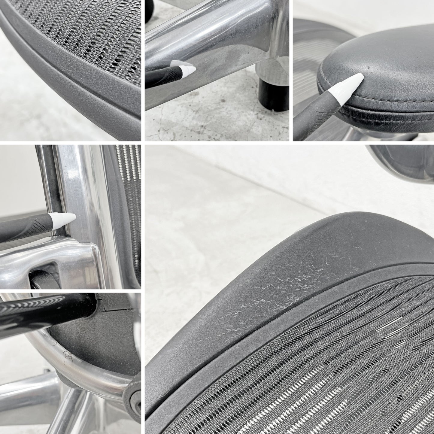 ハーマンミラー Herman Miller アーロンチェア Bサイズ ポスチャーフィット クラシックカーボンメッシュ ポリッシュドアルミベース ビル・スタンフ & ドン・チャドウィック 〓