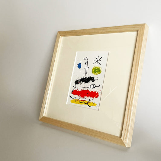 ジョアンミロ Joan Miro オブラ・イネディタ・レセント VII OBRA INEDITA RECENT VII 未発表の最近の作品 VII(第7番) ポストカード 額装品 ■