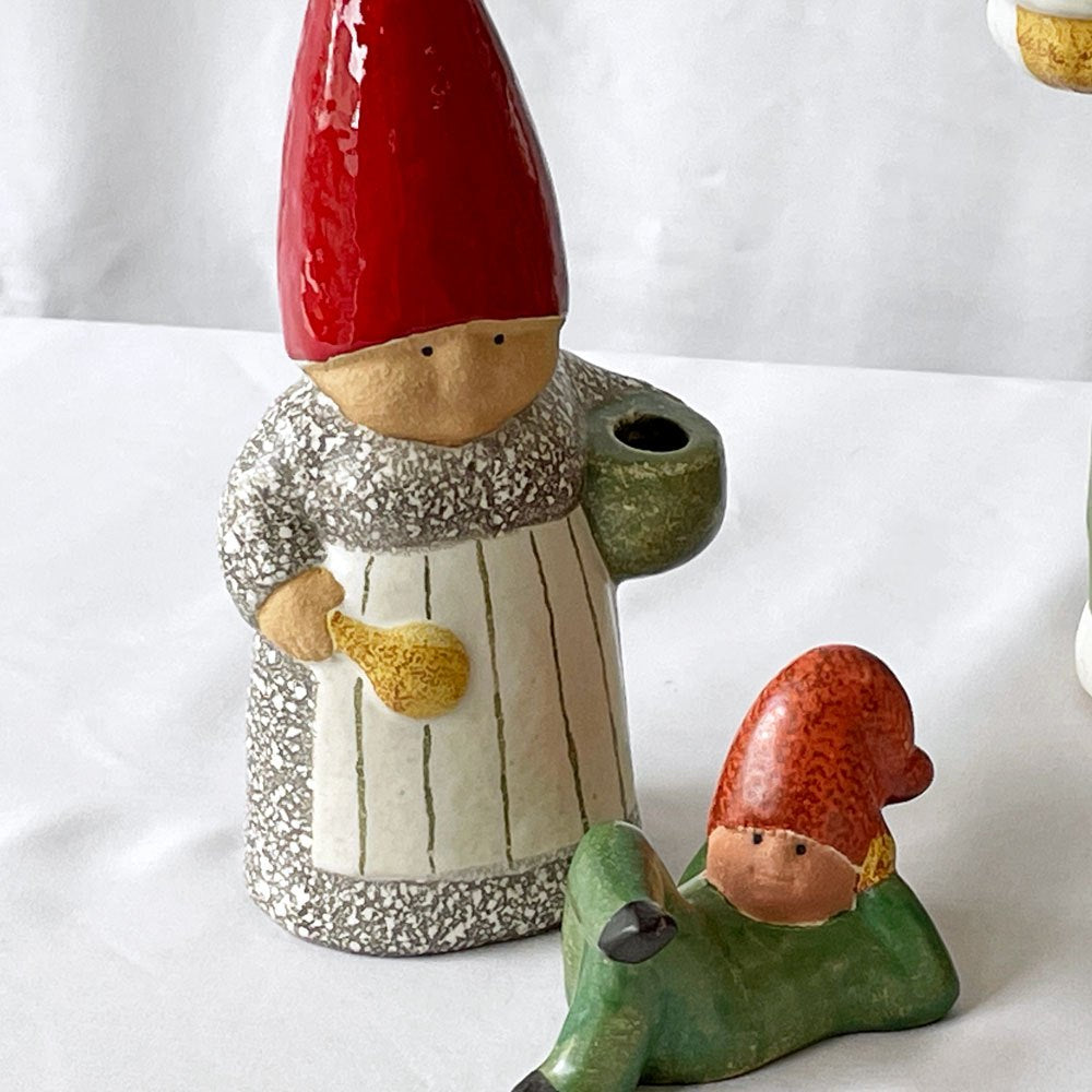 グスタフスベリ GUSTAVSBERG リサラーソン Lisa Larson レイジートムテ LAZY TOMTE サンタオブジェ スウェーデン 北欧雑貨 ◇