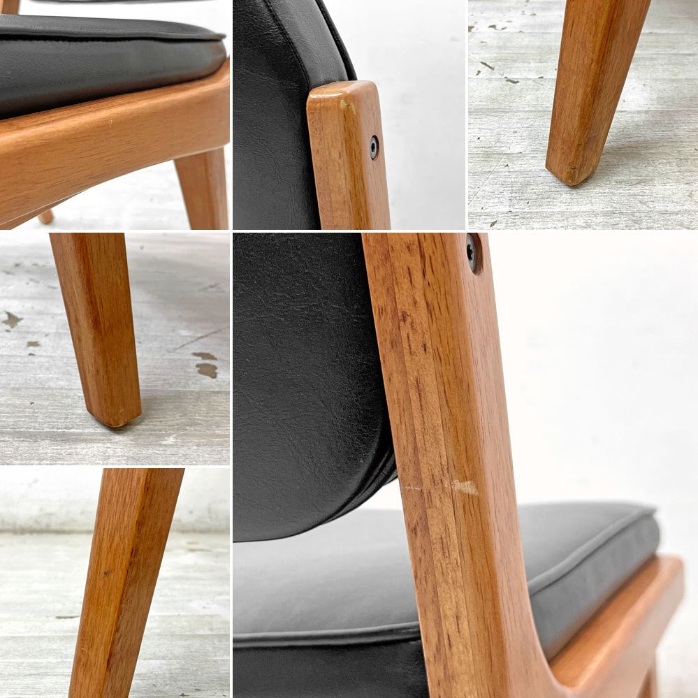 アクメファニチャー ACME Furniture シエラチェア SIERRA CHAIR ダイニングチェア ラバーウッド ビニールレザーシート B ●