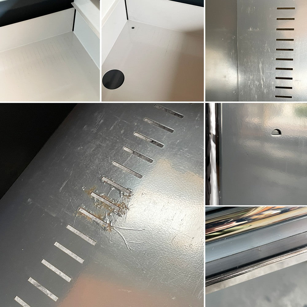 ユーエスエムハラー USM Haller モジュラーファニチャー Modular Furniture デスクワゴン ロールボーイ 2ドロワー アントラサイト 鍵欠品 ■