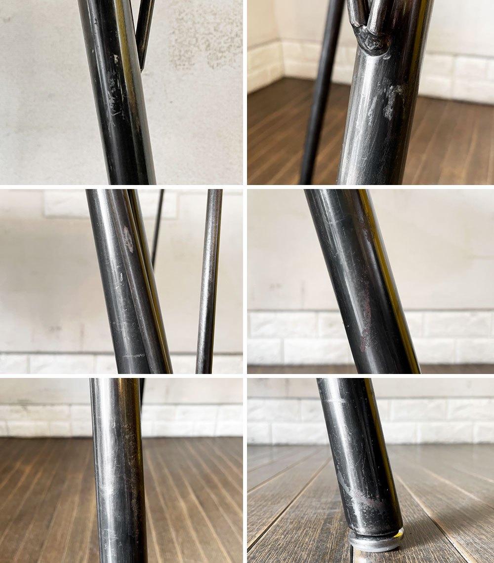 ジャーナルスタンダードファニチャー j.s.F サンク SENS ダイニングテーブル Sサイズ W100cm オーク無垢材 スチール脚 インダストリアル 廃番 ◎