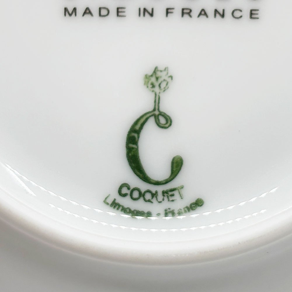 ジャン ルイ コケ JL Coquet エミスフェール Hemisphere コーヒーカップ&ソーサー 磁器 洋食器 フランス A ●
