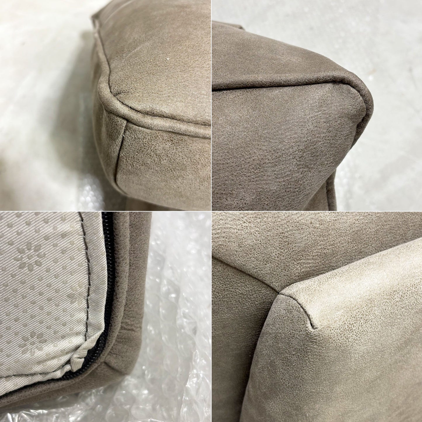 リラックスフォーム RELAX FORM アルフレード ALFREDO ソファ 背クッション 置き型クッション レザーテックス 関家具 ロータイプ H42cm 展示品 ●
