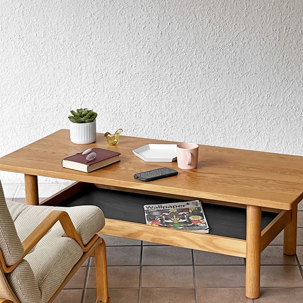 イデー IDEE ディモンシュ DIMANCHE ローテーブル コーヒーテーブル オーク無垢材 マリナ・ボーティエ Marina Bautier 定価¥119,900- ◇