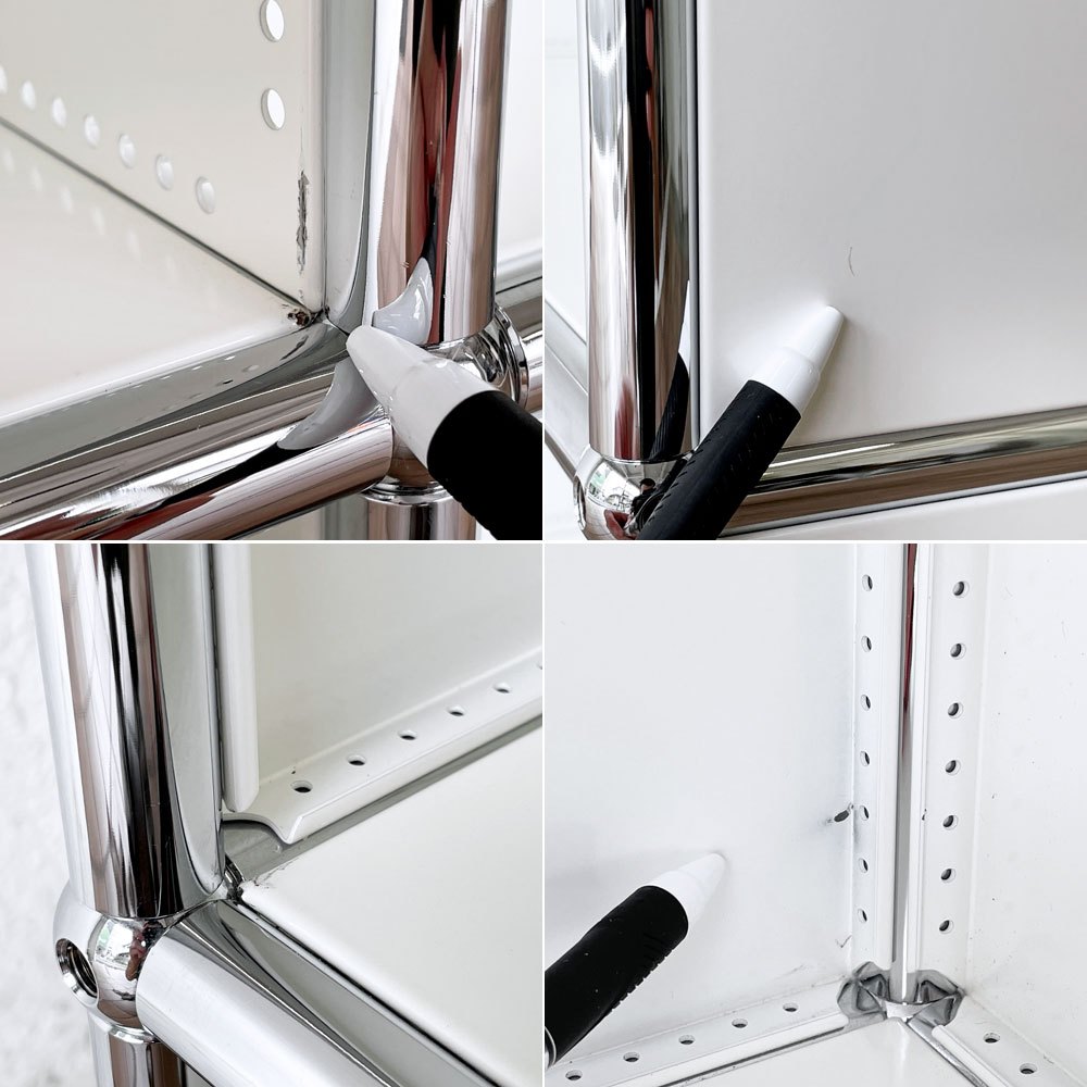 ユーエスエムハラー USMハラー USM Haller モジュラーファニチャー キャビネットシェルフ 2列2段 W102 x H74cm ◇