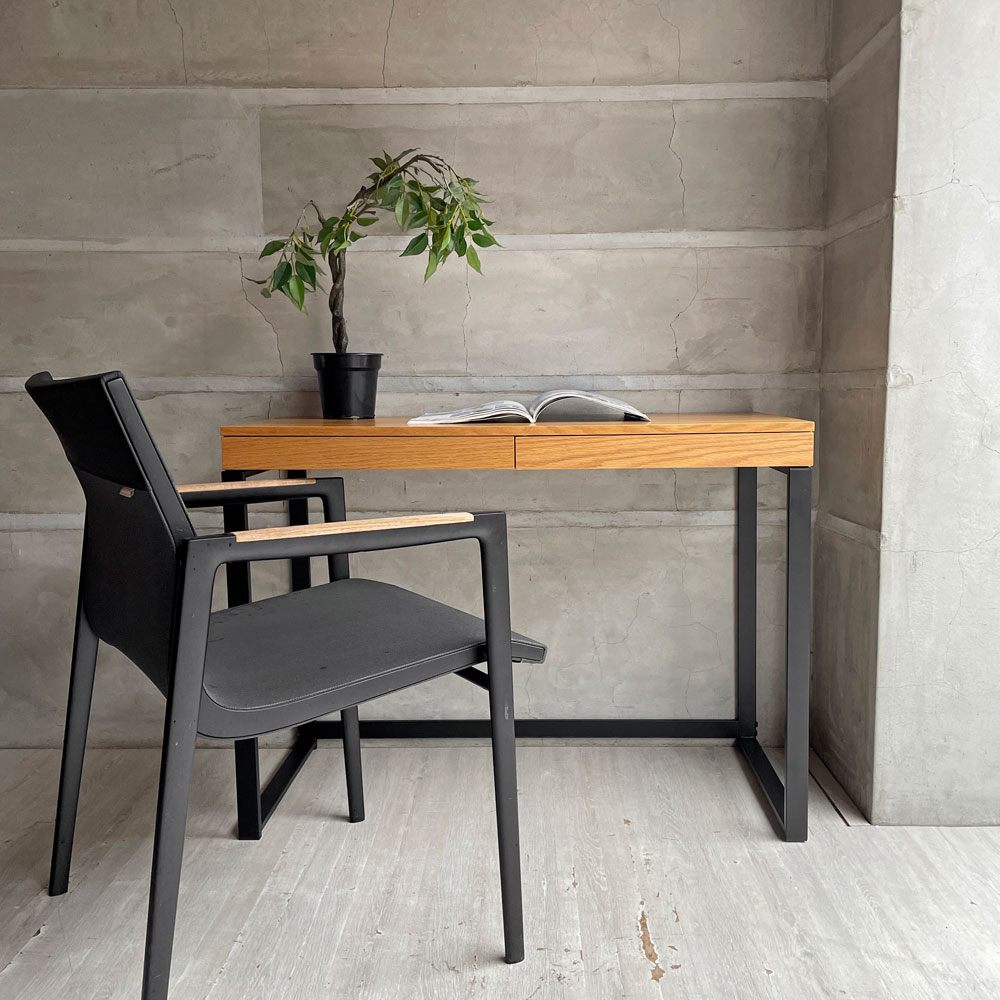 ノーチェ NOCE デスク BF6648-1 オーク材 抽斗付き W100 インダストリアル 定価¥24,800- ♪